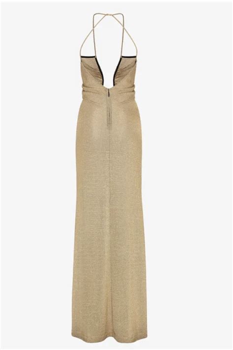 coveted fendi gold lurex dress|Shop Women's Designer Gold Dresses .